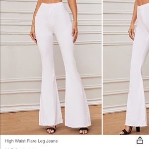 High waist flare jeans